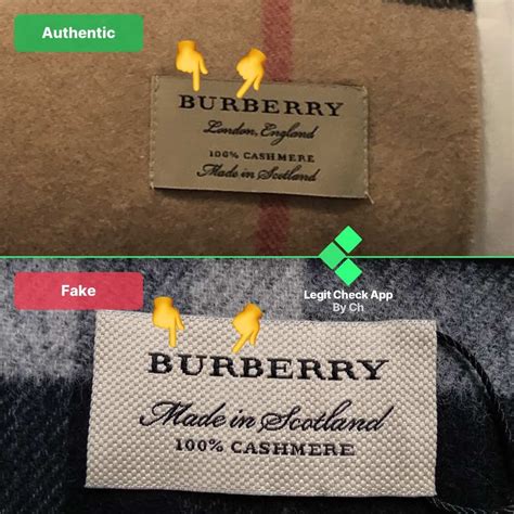 burberrys fake label|burberry scarf vs real.